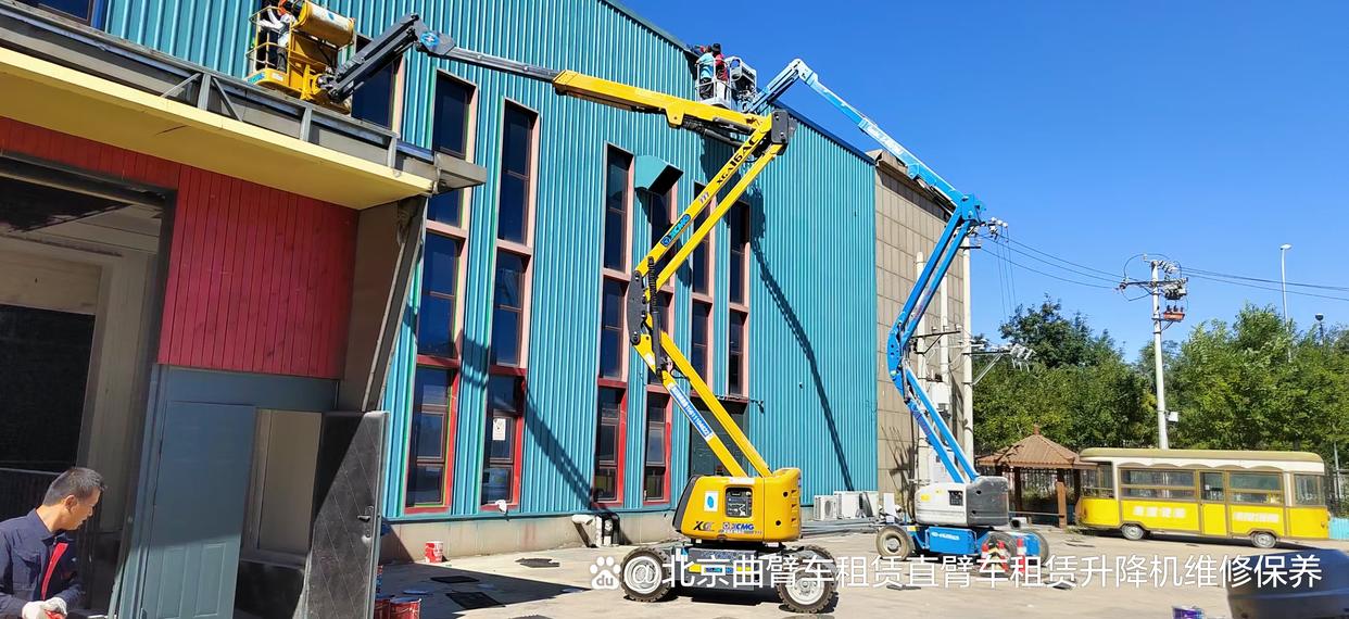 北京石景山電動曲臂車出租服務 高效便捷的作業設備租賃